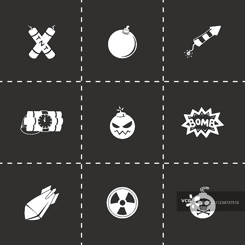 炸弹图标集图片素材