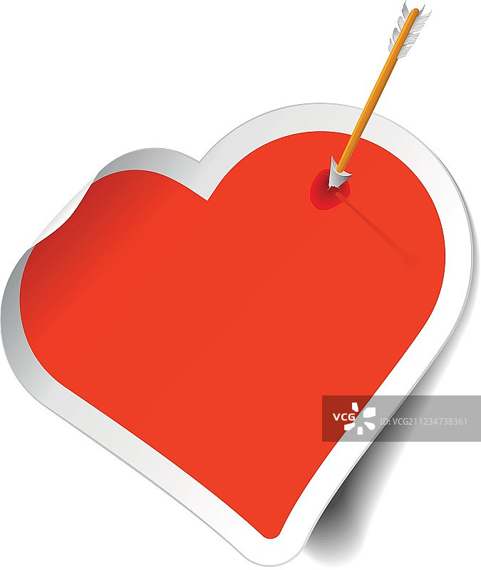 箭头与心形图片素材