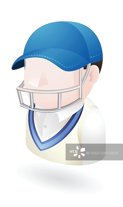 板球运动员插画图片素材