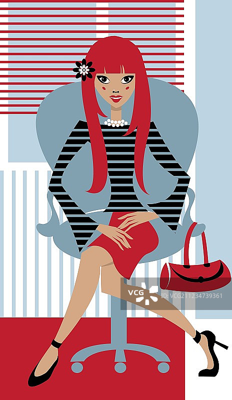 时尚的女孩图片素材