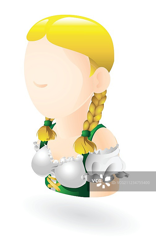 参加慕尼黑啤酒节的女人图片素材