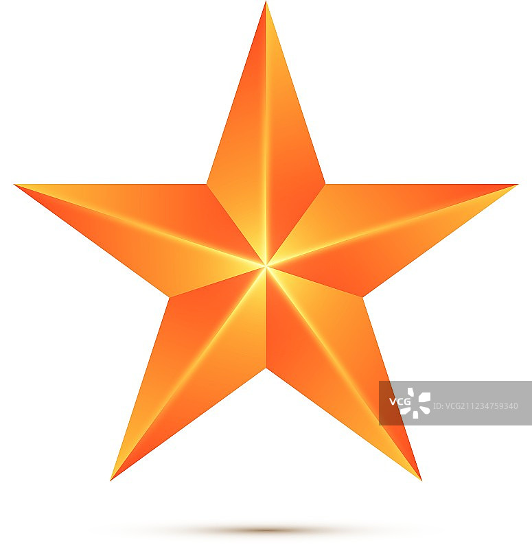 白色背景上的孤立星星图片素材