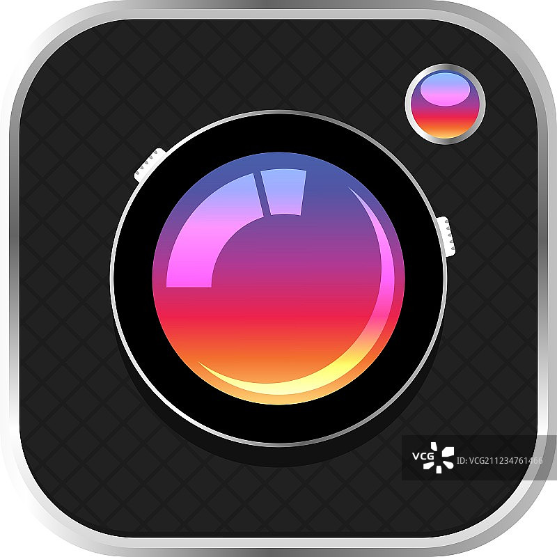 彩色相机图标图片素材