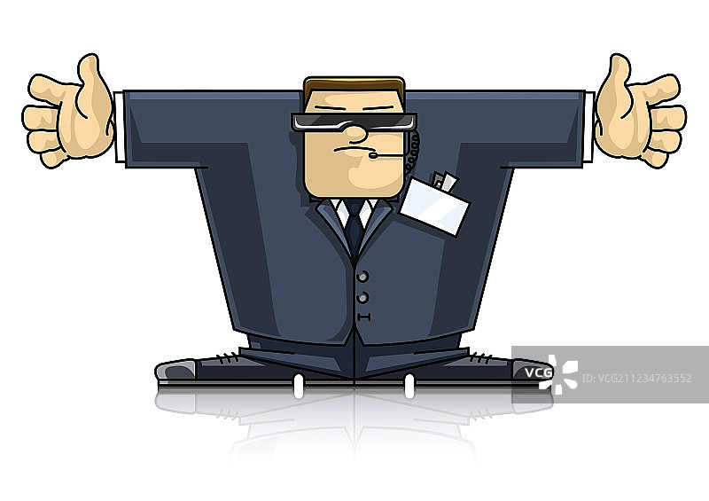 穿西装的保安图片素材