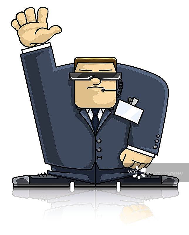 穿西装的保安图片素材