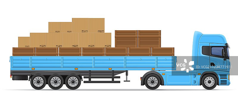 卡车半挂车概念01图片素材