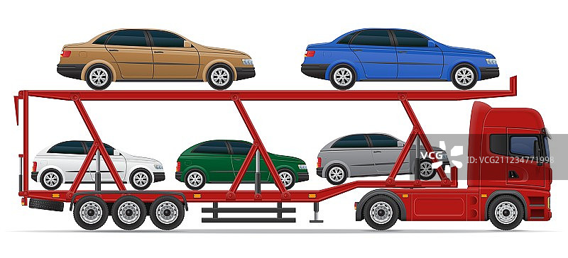 半挂卡车概念图片素材