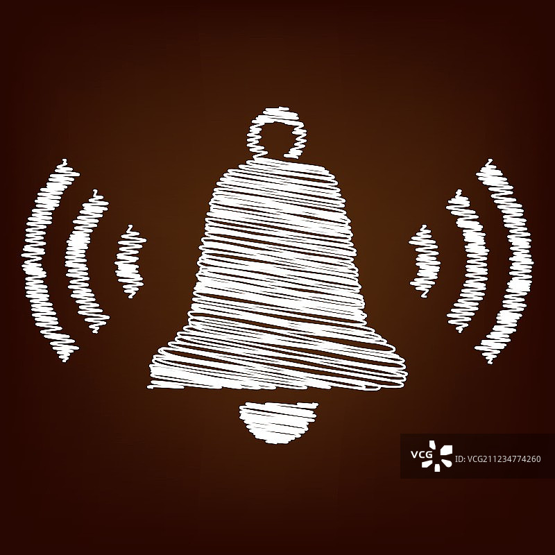 涂鸦图标在棕色的背景图片素材