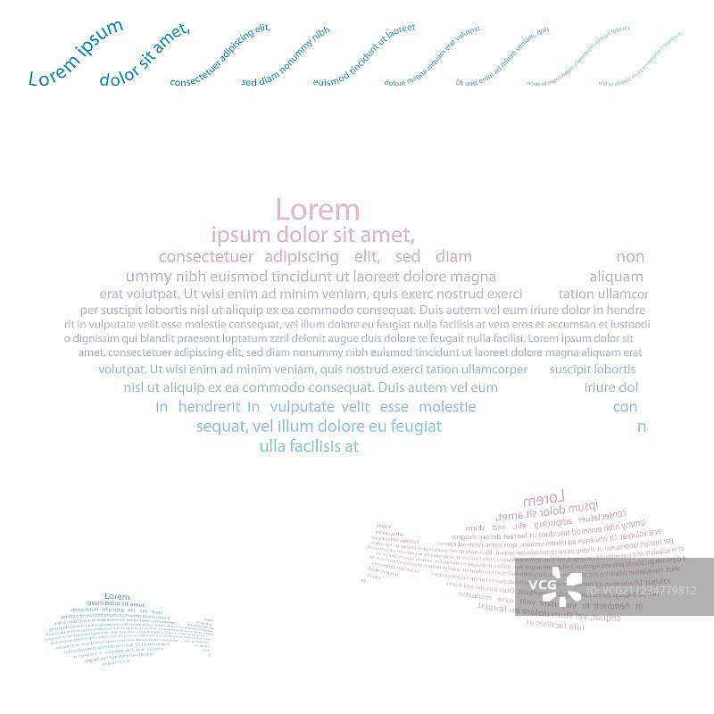 矢量文字鱼图片素材