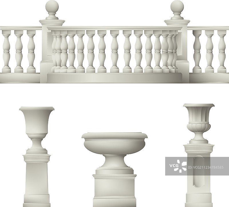 公园和花园装饰元素图片素材