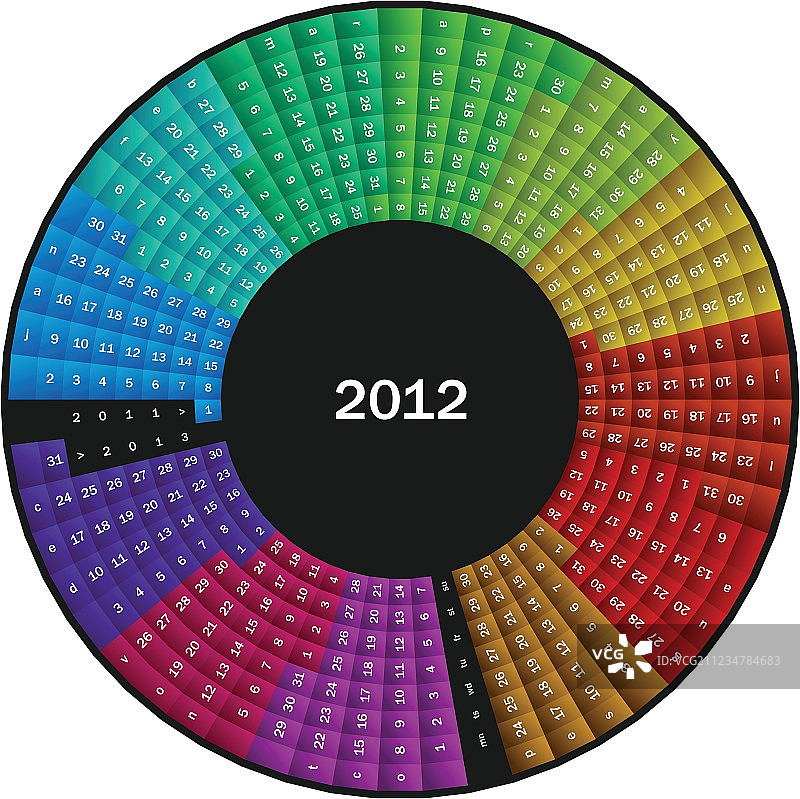 2012年日历图片素材