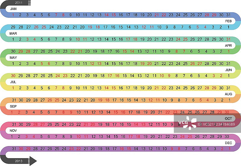 2012年日历图片素材