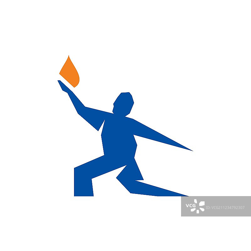 普罗米修斯带来火焰的标志图片素材