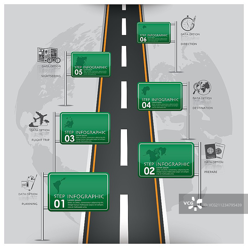 道路和街道交通标志商务旅行图片素材