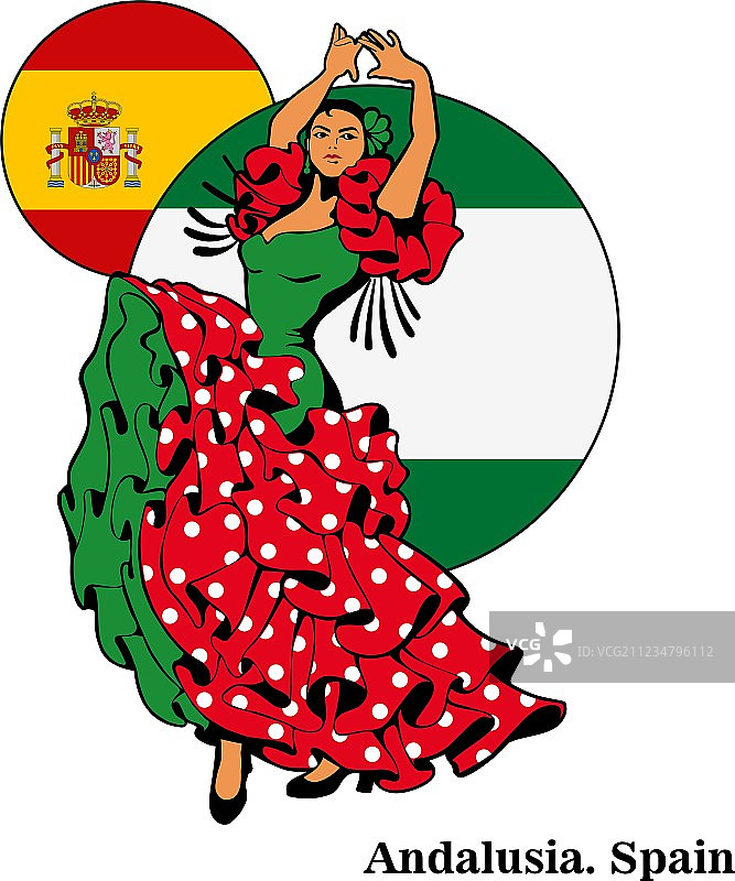 安达卢西亚的弗拉门戈舞蹈图片素材