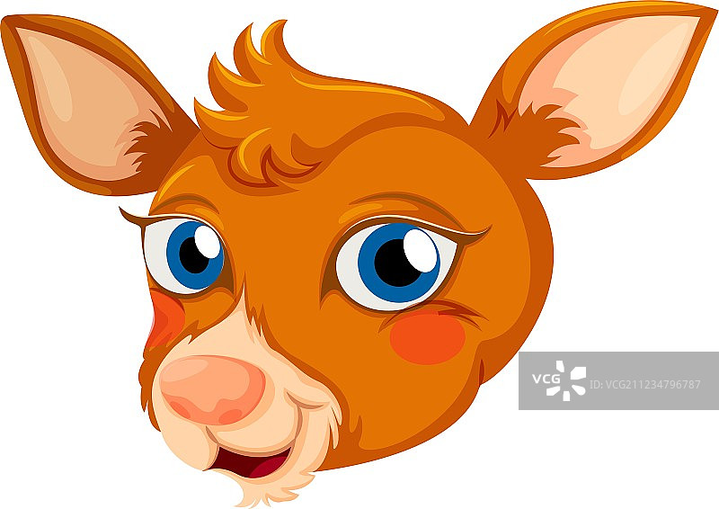 鹿的头部特写图片素材