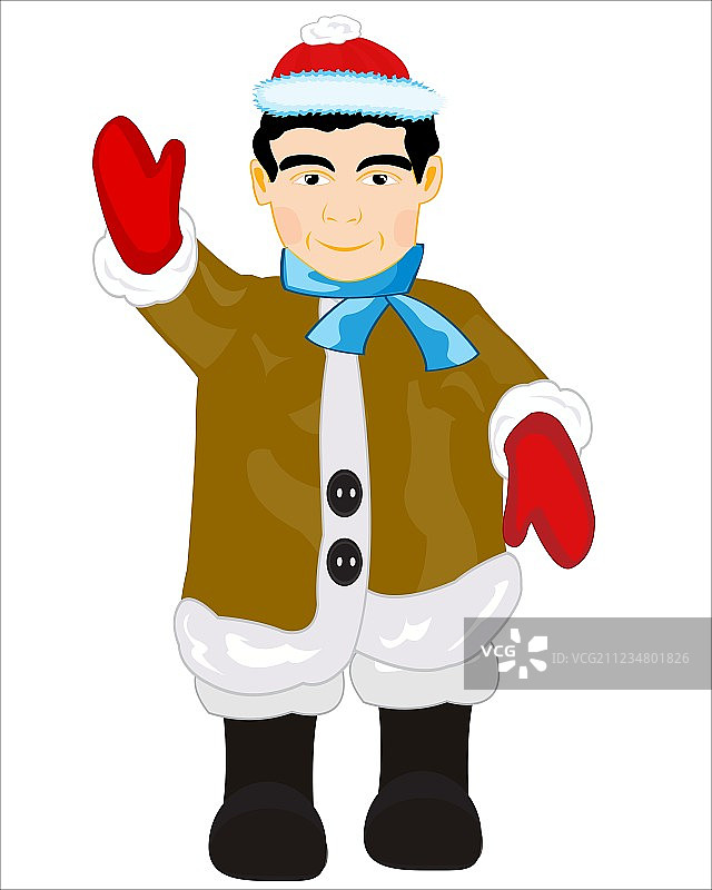 穿皮草大衣的男人图片素材