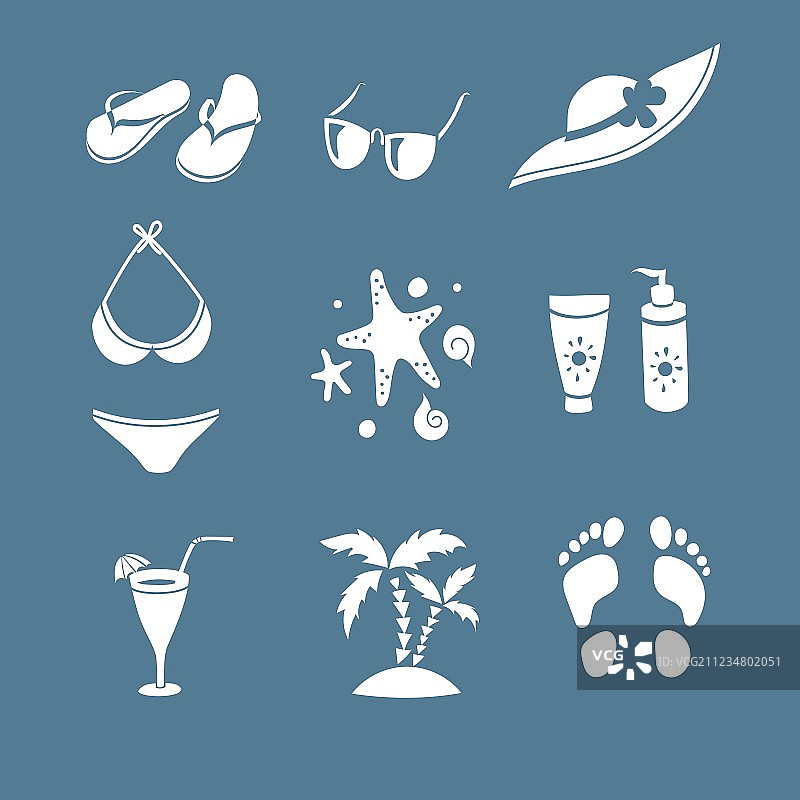 夏季设计元素图片素材