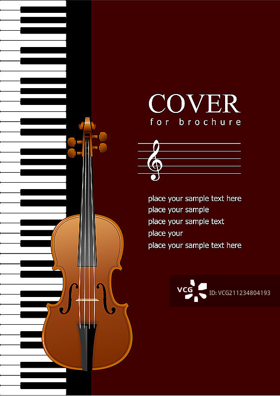 音乐宣传册封面图片素材