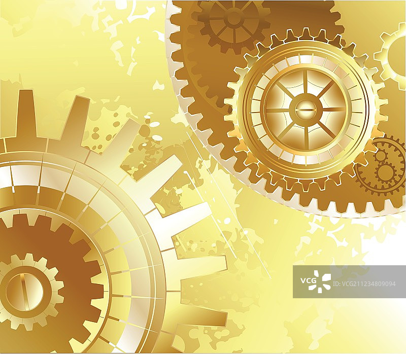 金色背景木底鞋图片素材