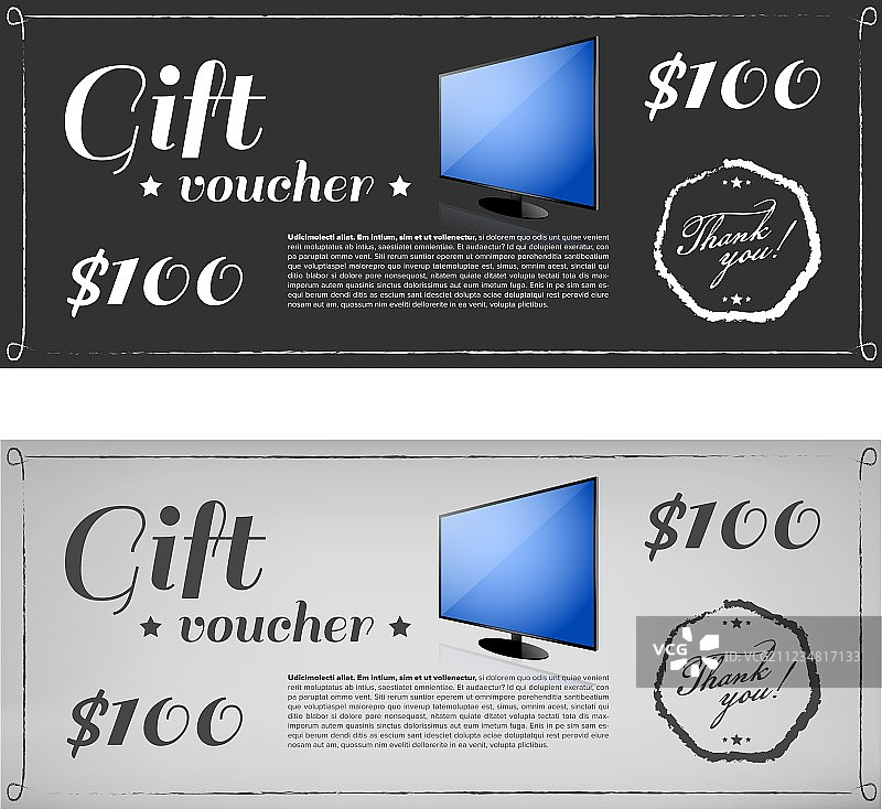 礼品券或卡片图片素材