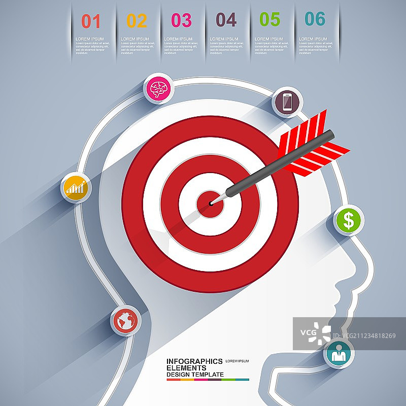 摘要三维信息图图片素材