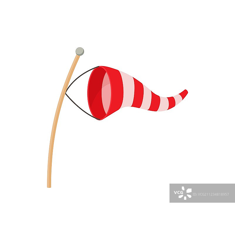 卡通风格的测风筒图标图片素材