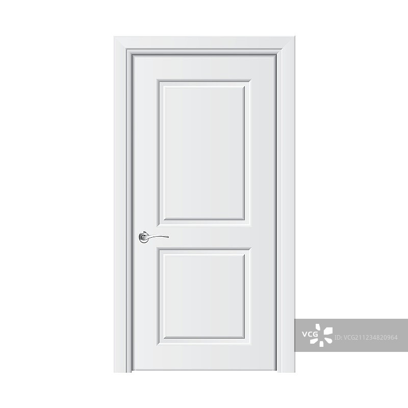 白色门模型图片素材