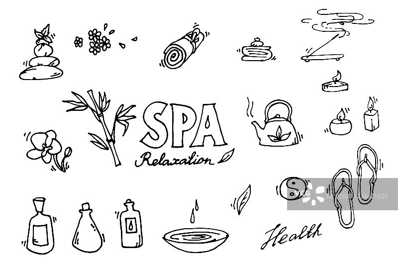 水疗图标合集图片素材