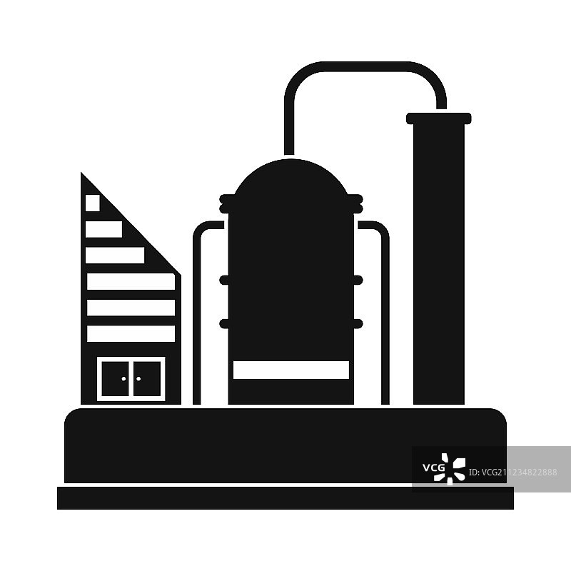 炼油厂或化工厂图标图片素材