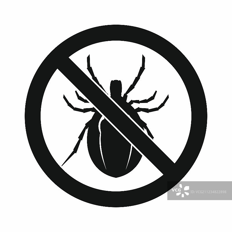 禁止漏洞标志图标简约风格图片素材