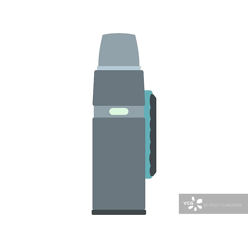 扁平风格的保温瓶图标图片素材