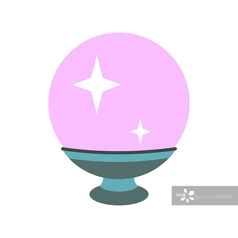 魔法球扁平图标图片素材
