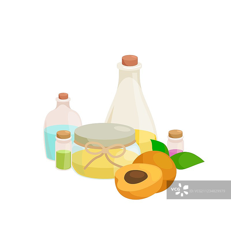 有机精油和香皂瓶图片素材