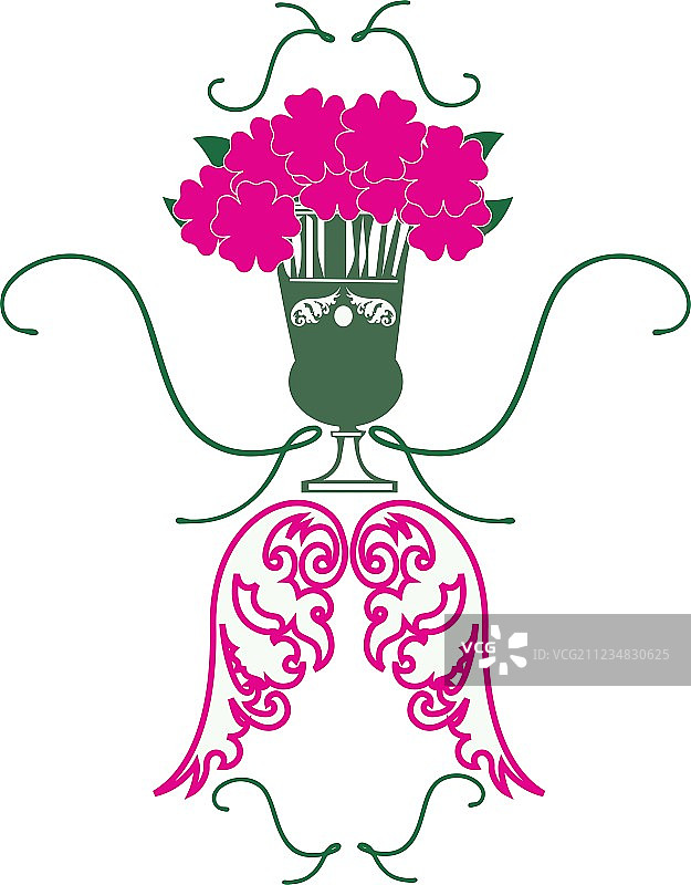 维多利亚时期的花朵图片素材