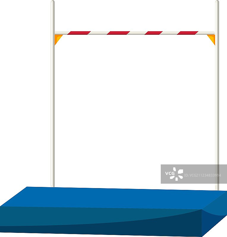 跳高横杆和设备图片素材