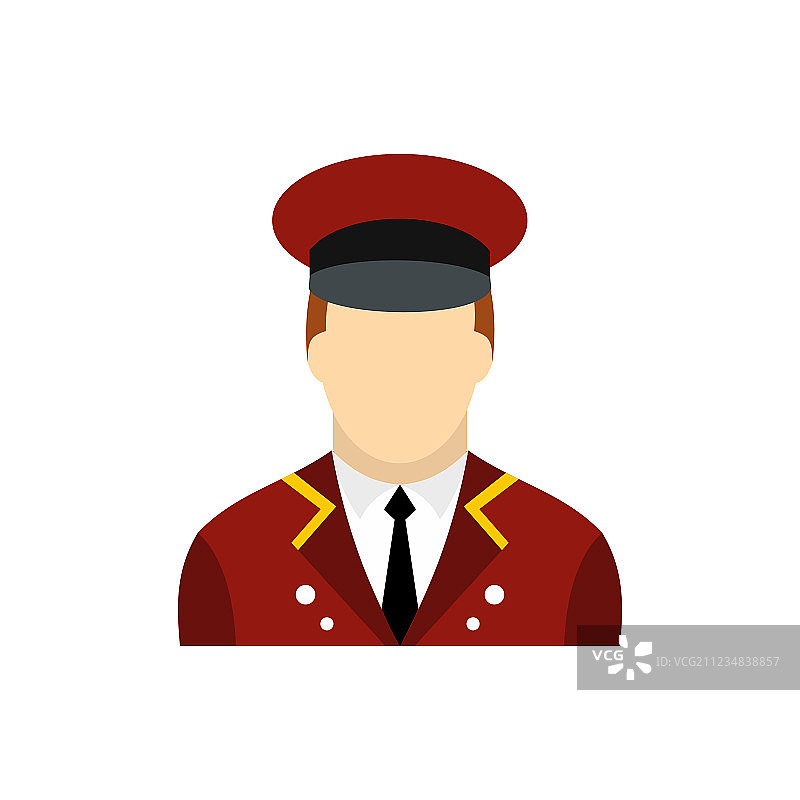 门卫扁平图标图片素材