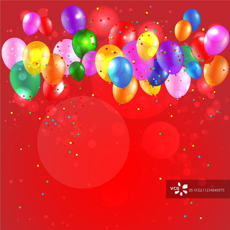 彩色气球节日背景图片素材