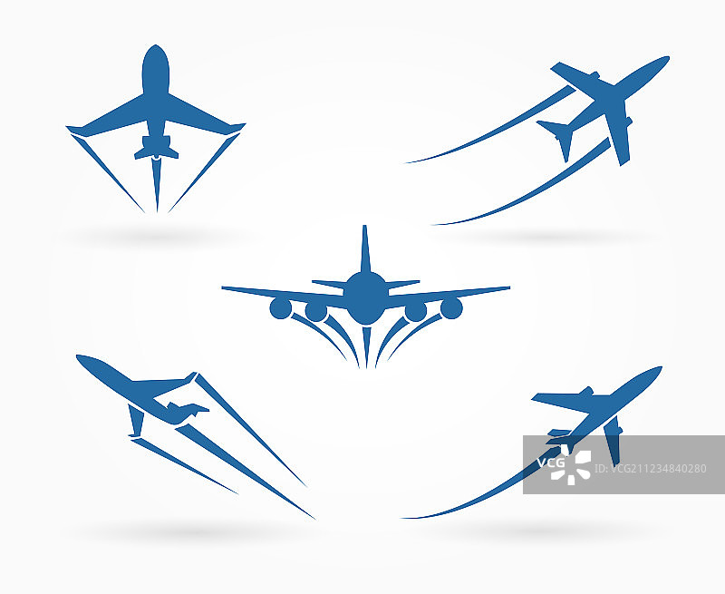 飞机起飞图标图片素材