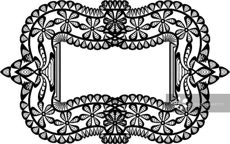 黑色蕾丝花边图片素材