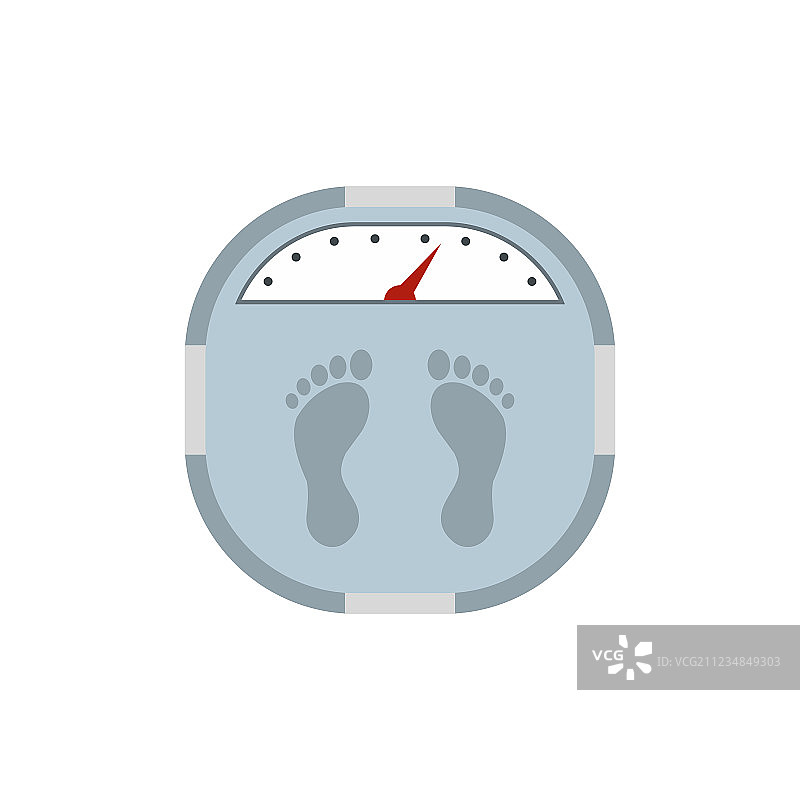 体重秤扁平图标图片素材