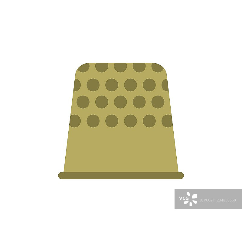 顶针扁平图标图片素材