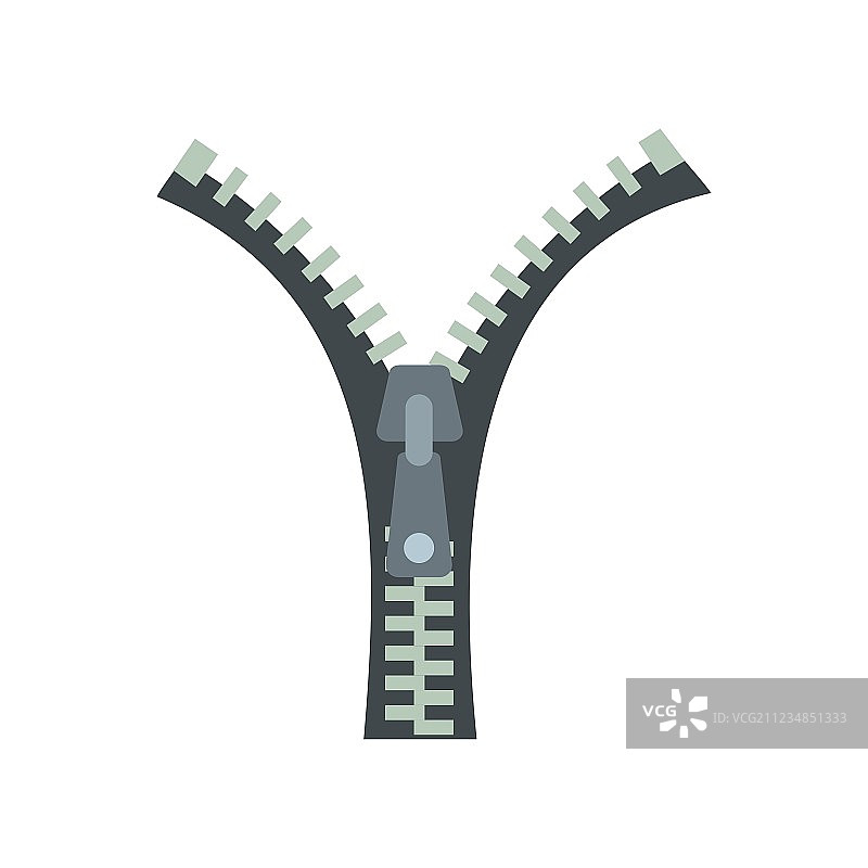 扁平风格拉链图标图片素材