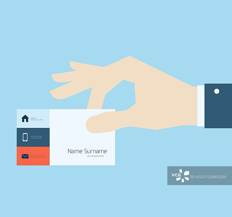 手取名片图片素材