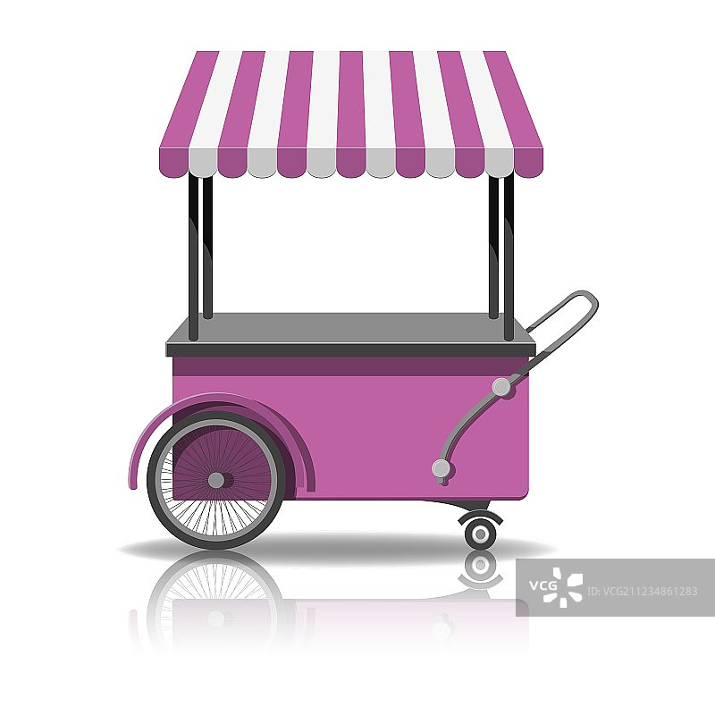 冰淇淋手推车图片素材