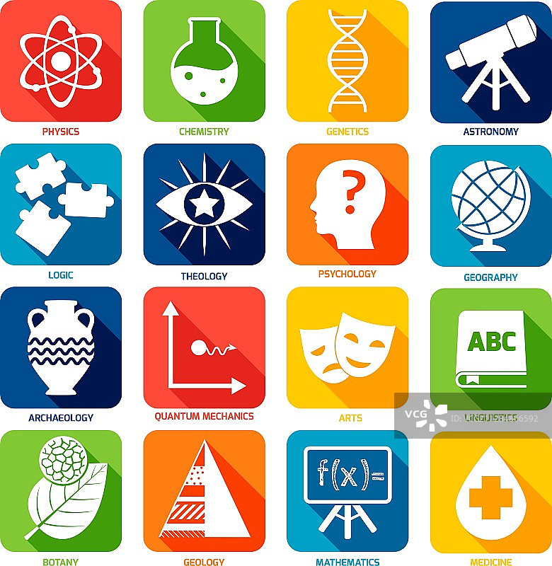 科学领域图标图片素材