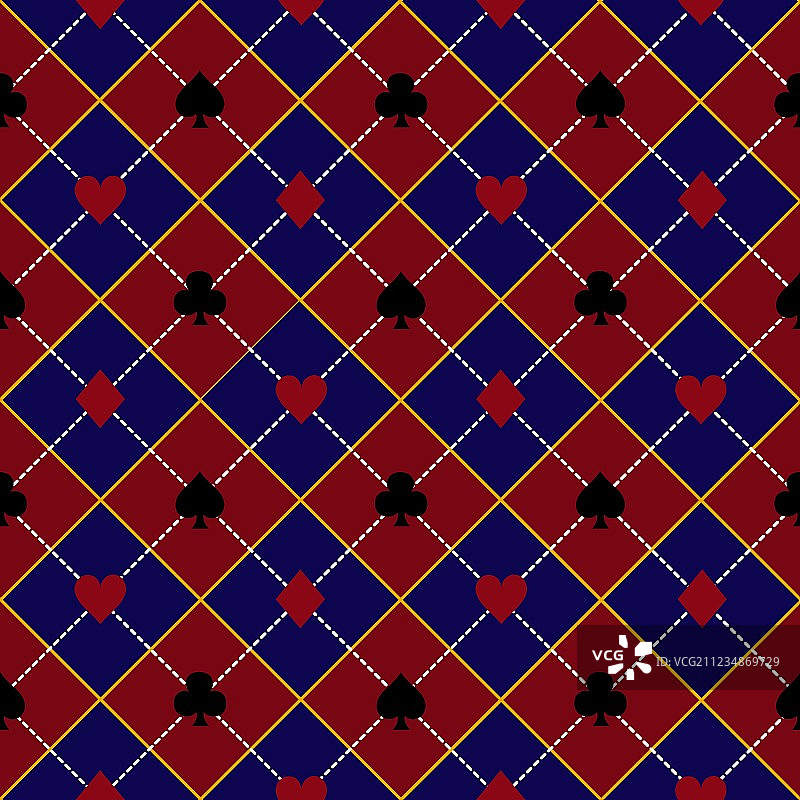 红蓝菱形花色背景图片素材