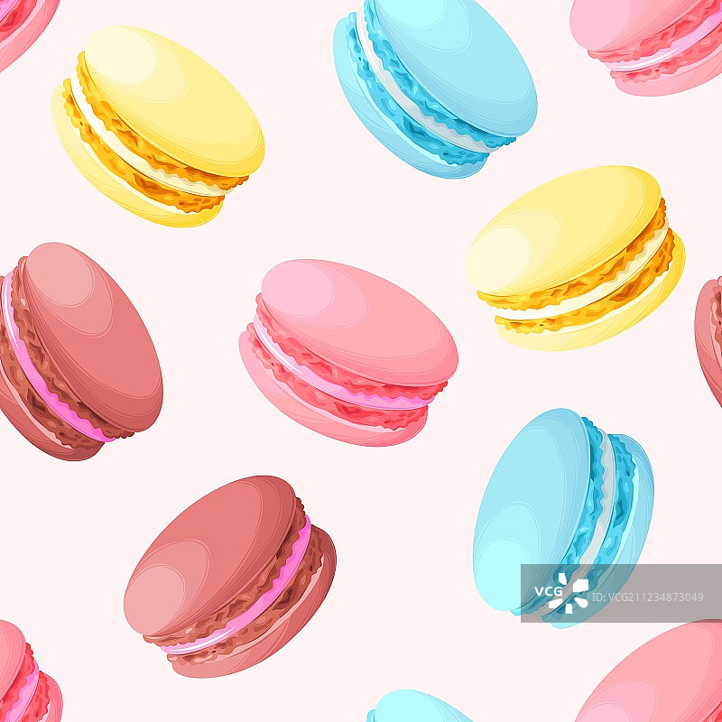 无缝粉彩马卡龙图案图片素材