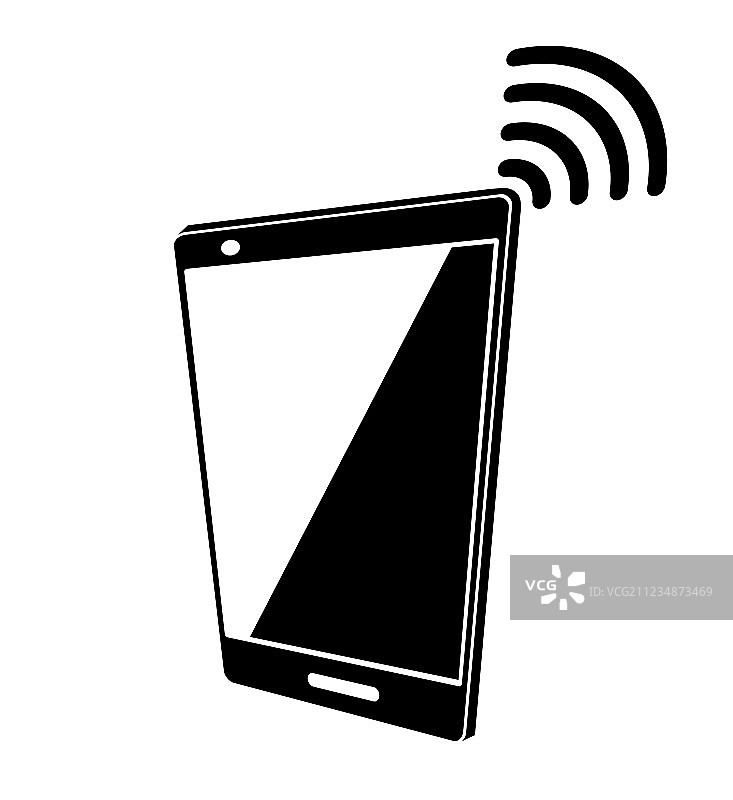 智能手机和无线网络图片素材