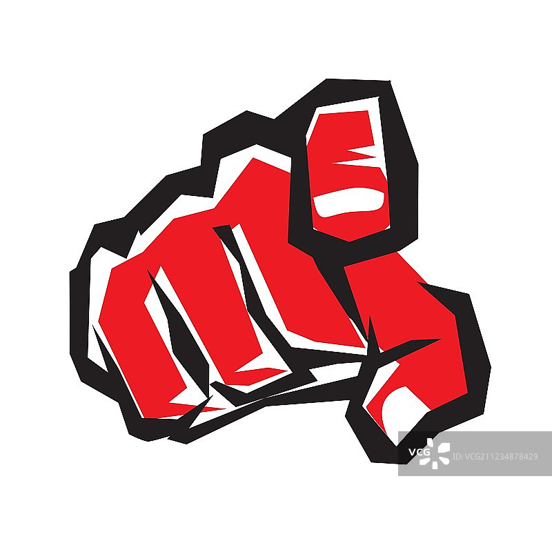 风格化的手指指示符号图片素材